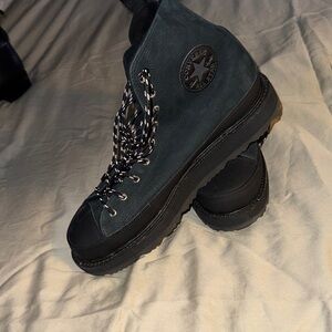 Converse Dark Teal and Black Rugged High-Top Boot
